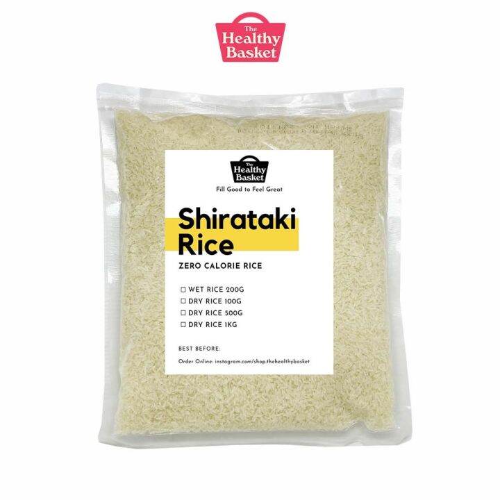 Healthy Basket Dry / Dried Shirataki Rice (100g 500g 1kg) Lazada PH