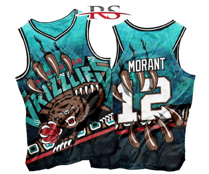 VANCOUVER GRIZZLIES CUSTOMIZED JERSEY TERNO WITH FREE NAME & NUMBER FULL  SUBLIMATION
