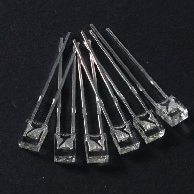 500PCS Transparent LED Diode 2*3*4MM White Green Red Yellow Blue Light Emitting Electrical Circuitry Parts