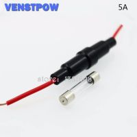 5pcs 5A 6x30mm Insurance Tube + 5pcs Auto Fuse Car In-Line Waterproof Auto Fuse Holder 20CM Fuses  Accessories