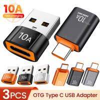 10A USB3.0 OTG Adapter Type-C Adapter Connector Converter For Macbook Pro Air Samsung Xiaomi Laptop USB-C Adaptador Tipo C