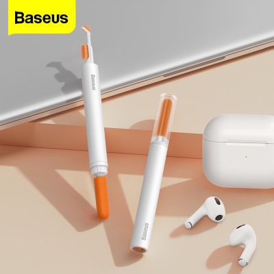 [ใหม่2023] Baseus หูฟังไร้สายปากกาทำความสะอาดกล้องสำหรับ Airpods Pro 3 2หูฟังบลูทูธทำความสะอาดชุดแปรงแต่งหน้าหูฟังชาร์จกล่องเครื่องมือทำความสะอาด