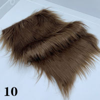 P5u7 25X45ซม. วัสดุตัดเย็บด้วยมือ8ซม. Pile Faux Fur ผ้าสำหรับตุ๊กตาเย็บปะติดปะต่อกันของเล่นเคราผม DIY คอสเพลย์ผ้าตกแต่งบ้าน