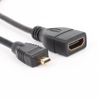 Micro HDMI บุรุษเป็น HDMI D ชนิดอะแดปเตอร์ตัวเมียสายแปลง1080P Gratis Ongkir