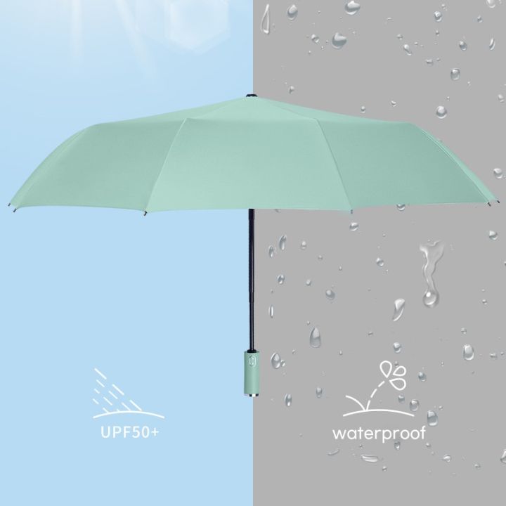 ร่มแอลอีดีอัตโนมัติ10k-สำหรับผู้หญิงผู้ชาย-gratis-ongkir-ร่มกันแดดพับได้ร่มกันแดดแสงยูวีร่มกันลมแข็งแกร่ง