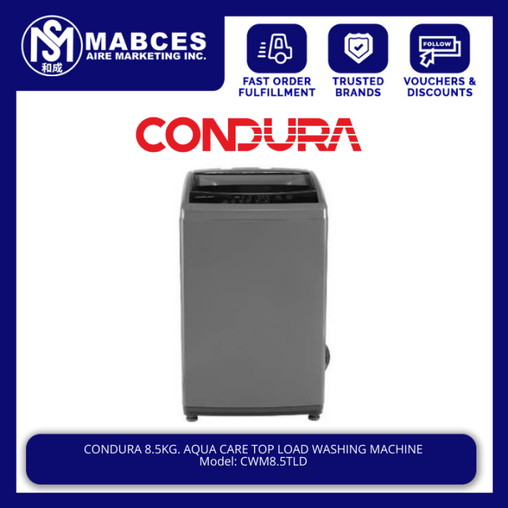 condura aqua care top load washing machine