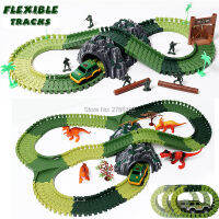 Create a Road Assembly Flexile Track Set Dinosaurs Military Vehicles Playset with accessories Electronics Roller Coaster tracks