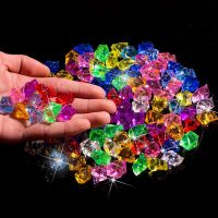 hotx【DT】 100PCS Plastic Colorful Stones Children Jewels Counter Diamonds Crafts Beads