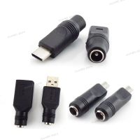 1x 5.5*2.1mm DC Female power Jack To type c mirco usb 2.0 type a male Plug Female Jack 5V Power Plug Connector converter LaptopWB5TH