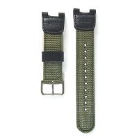 Nylon Watchband Women Men Black Sport Diving Watch Band Strap With Stainless Steel For SGW-100 Samrt Watch