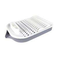 ส่งฟรี ชั้นคว่ำจานพลาสติก รุ่น CIRCLE  ชั้นวางจาน ที่วางจาน   PLASTIC DISH DRAINER RACK CIRCLE Free shipping