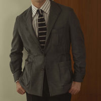 HEIM | Grey Safari Jacket | เสื้อคลุมแขนยาว ผ้า Viscose สีเทา