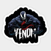 【COOL】 SNY hardware 1ชิ้น VENOM กับสติกเกอร์แบบกันน้ำกระเป๋าเดินทางสเก็ตบอร์ดแล็ปท็อปรถจักรยานยนต์สติกเกอร์ติดตู้เย็นรูปลอกกันน้ำ