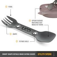 UCO Gear Utility Spork 2 in 1 อุปกรณ์กินข้าวพกพา ชุดรับประทานอาหาร พกพาสะดวก 2in1