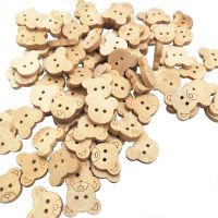 【YF】✤  20Pcs/50Pcs/100Pcs Buttons Charms 2Holes Wood Sewing for Children  7NK247