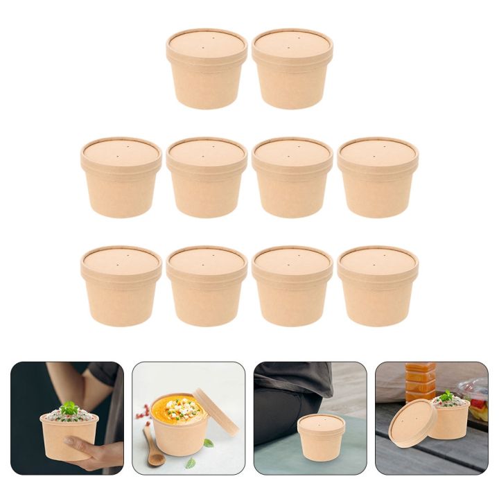 hot-qikxgsghwhg-537-ถ้วยกระดาษชามซุปชามภาชนะไอศกรีมคราฟท์อาหารทิ้งโยเกิร์ตถ้วยขนม-take-go-sundae-ฝาเก็บเซิร์ฟเวอร์