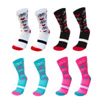 New Professional Competition Compression Cycling Socks Men Women Road Bicycle Socks Outdoor Racing Bike Sport Running Socks  Pedometers