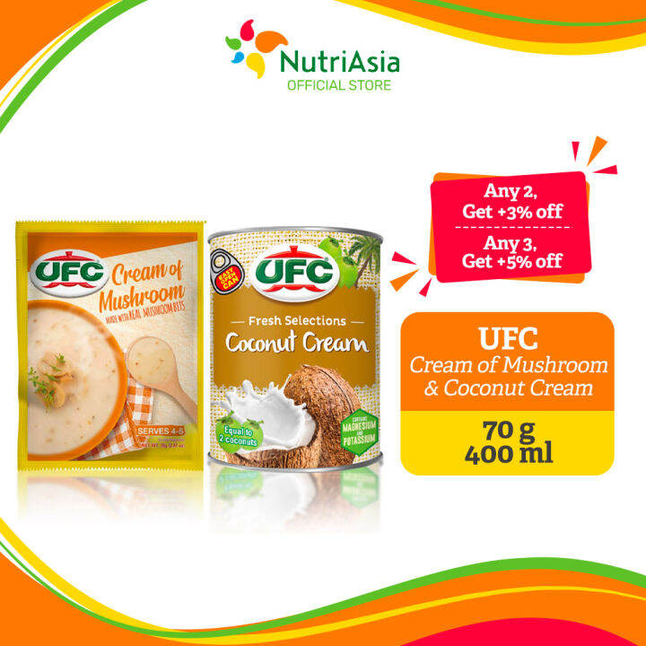 Ufc Cream Of Mushroom 70g And Coconut Cream 400ml Lazada Ph 3917