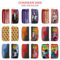 Chainsaw Man Kids Girls Cartoon Wallet Student Two-Fold Zipper Money Clip Excellent Quality Full Color Zipper Wallet New Coin Purse