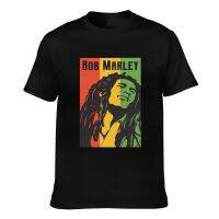 แขนสั้นโอเวอร์ไซส์เสื้อยืดลําลอง พิมพ์ลาย Bob Marley Diy สําหรับผู้ชายS-4XL  46ID