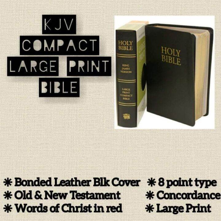 KJV COMPACT Large Print Bible Lazada PH
