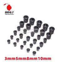 ฐานโคมไฟพลาสติกสีดํา 10pcs 3mm / 5mm / 8mm / 10mm LED Diode Holder Black Clip Bezel Socket Mount DIY Light Emitting Diode