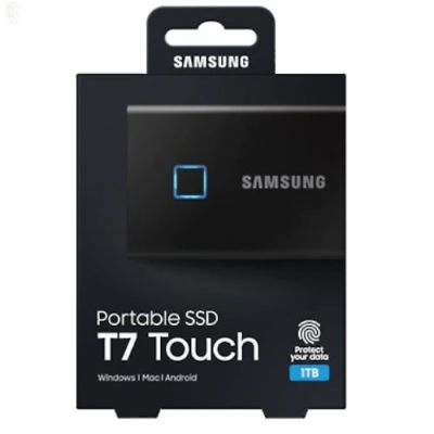 ลด 50% (พร้อมส่ง)Samsung 1TB T7 Touch SSD USB3.2 (Black)(ขายดี)