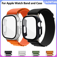 PC Case + Alpine Loop สำหรับ Apple Watch Ultra Band 49มม. 44มม. 40มม. 45มม. 41มม. 42มม. 38มม. สร้อยข้อมือ I นาฬิกา Series 8 7 6 5 4 3 Se