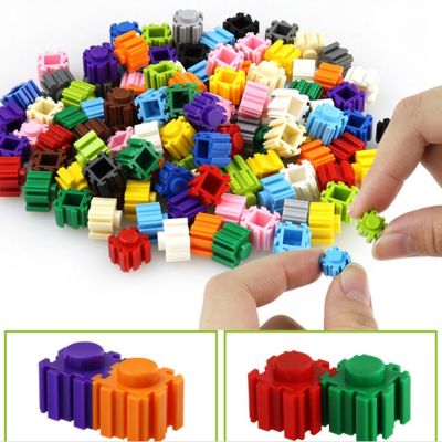 YARD 500 pcs 15 Colors DIY Mini Diamond Block Plastic Cube Building Blocks Bricks Educational Toy Game Building Blocks for Kids