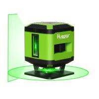 FL360G Huepar สำหรับกระเบื้องเส้นแนวนอน360องศา130องศาลำแสงสีเขียว5เส้นตัดขวางระดับเลเซอร์สำหรับปูพื้น