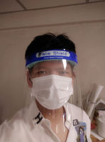 Face Shield เฟซชิลด์ขายส่ง กล่องละ 50 ชิ้น หน้ากากพลาสติกใสป้องกันฝอยละออง วัสดุ PET