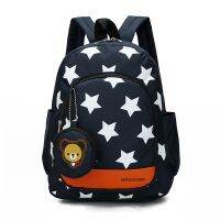 【Hot Sale】 Star Cartoon Boys and Baby Schoolbag Medium Large Class 3-4-5 Years Old Children Cross-border