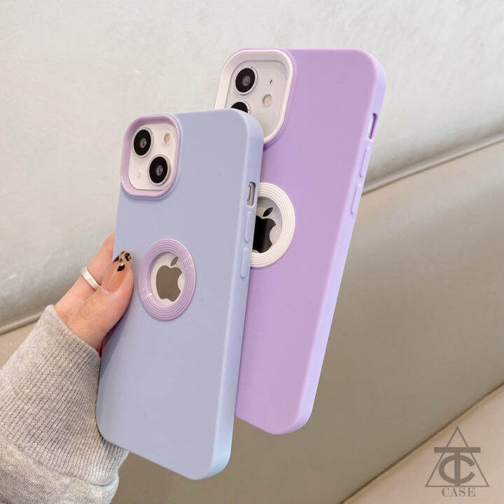 เคสโทรศัพท์-tpu-แบบนิ่มสำหรับ-iphone-เคสโทรศัพท์แฟชั่นมีรูกันกระแทกพร้อมโลโก้และรูสำหรับ-iphone-13-12-11-pro-max-xs-xr-x-8-7-plus-se-2020-6-6s-plus