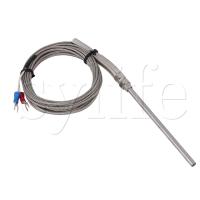 【☄New Arrival☄】 Vt Brother Shop 3เมตรอุณหภูมิสูง-100 ~ 1250 C Thermocouple K ประเภทเซนเซอร์โพรบ100Mm