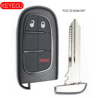 Keyecu Remote Start Smart Key Fob 3ปุ่มสำหรับ Ram 1500, 2500, 3500 2013-2019 - FCC: GQ4-54T 433MHz ID46