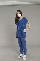 Medgrabe Cooling Scrub เสื้อเย็นกาย เสื้อคลูลิ่ง พร้อม PCM แขนสั้น สีน้ำเงิน (MGCS 22 NV)