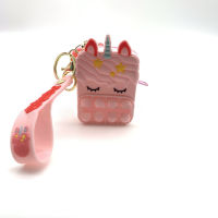 【Hot Sale Item】แฟชั่น Pop Purse Fidget Sensory ของเล่นซิลิโคนการ์ตูน Bubble Coin Purse for Girls