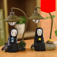 Studio Spirited Away No Face Man Figures Toy LED Night Light Toy Anime My Neighbor Totoro Figure Model Toy Kids Birthday Gift