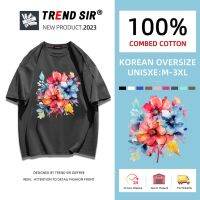 TrendSir ?มาใหม่ ลายเยอะ? เสื้อโอเวอร์ไซส์ ใส่สบาย เสื้อยืดนักเรียนหลากหลายใช้ได้ในหน้าร้อ มี7สี M-3XL