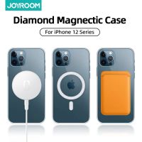 「Enjoy electronic」 Joyroom Clear Magnectic Phone Case For iPhone 14 13 12 Pro Max Case For Magnectic Wireless Charger Transparent Back PC Cover