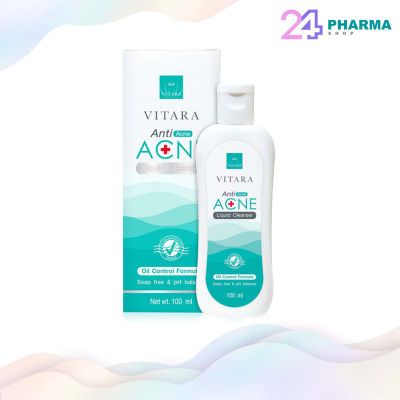 Vitara Anti Acne Liquid Cleanser (100มล.) ไวทาร่า เจลล้างหน้าสำหรับผู้เป็นสิว
