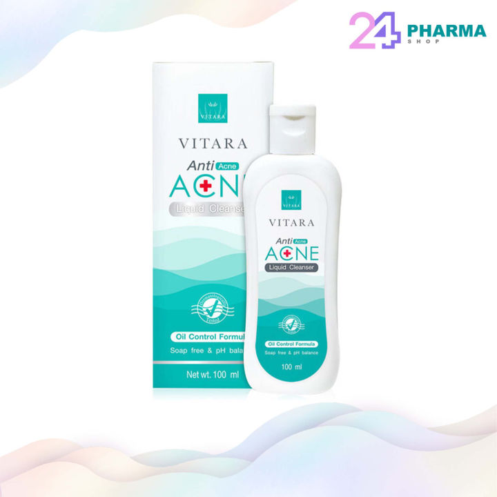 vitara-anti-acne-liquid-cleanser-100มล-ไวทาร่า-เจลล้างหน้าสำหรับผู้เป็นสิว