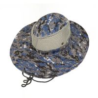 【CW】 Outdoor Camouflage Boonie Hats With Wide Brim Fishing Hat Camping  Hollow Out Cap