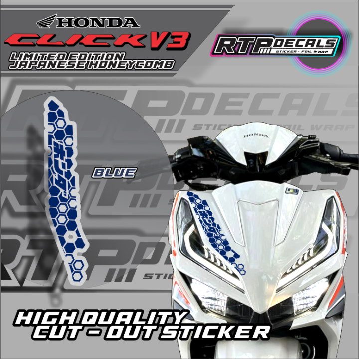 HONDA CLICK V3 LIMITED EDITION JAPANESE FRONT DECALS STICKER