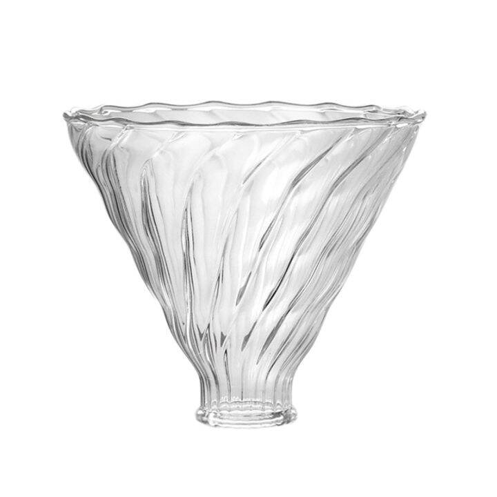 for V60 Coffee Dripper Glass Coffee Filter for Pour over Barista Coffee Brewing Transparent