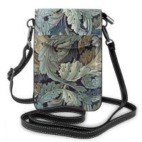 William Morris Fabric Shoulder Bag William Morris Fabric Leather Bag Pattern Multi Purpose Women Bags Purse