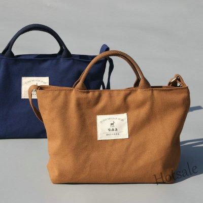 【hot sale】❡☏﹊ C16 Canvas handbag Korean canvas bag womens bag artistic messenger bag