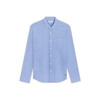 AIIZ (เอ ทู แซด) - เสื้อเชิ้ตผู้ชายแขนยาวผ้าอ๊อกฟอร์ดสีพื้น Mens Oxford Long Sleeve Shirts