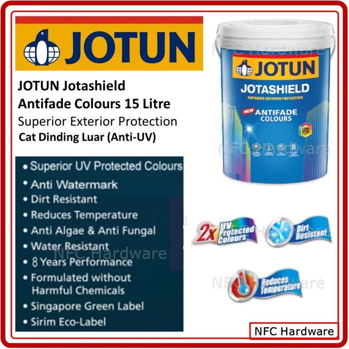 JOTUN Jotashield Antifade Colours 15 Litre Superior Exterior Protection ...