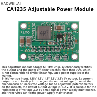 [HAOWEILAI] โมดูลปรับกำลังไฟได้ CA1235 CA-1235โมดูลจ่ายไฟฟ้า1.25v 1.5 1.8 2.5 3.3เอาต์พุต5-16v อินพุต step-down